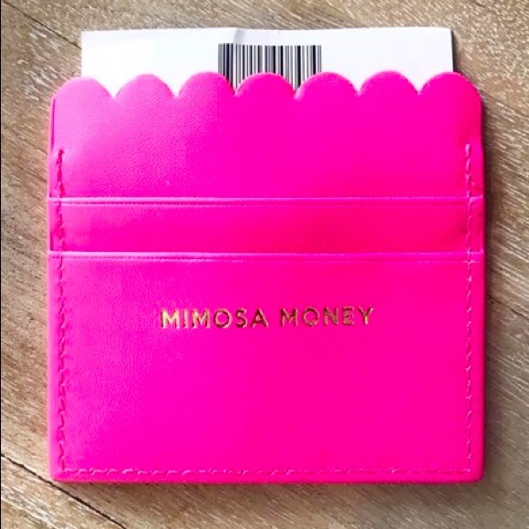 Packed Party Mimosa Money Scalloped Card Holder - Picture 2 of 10